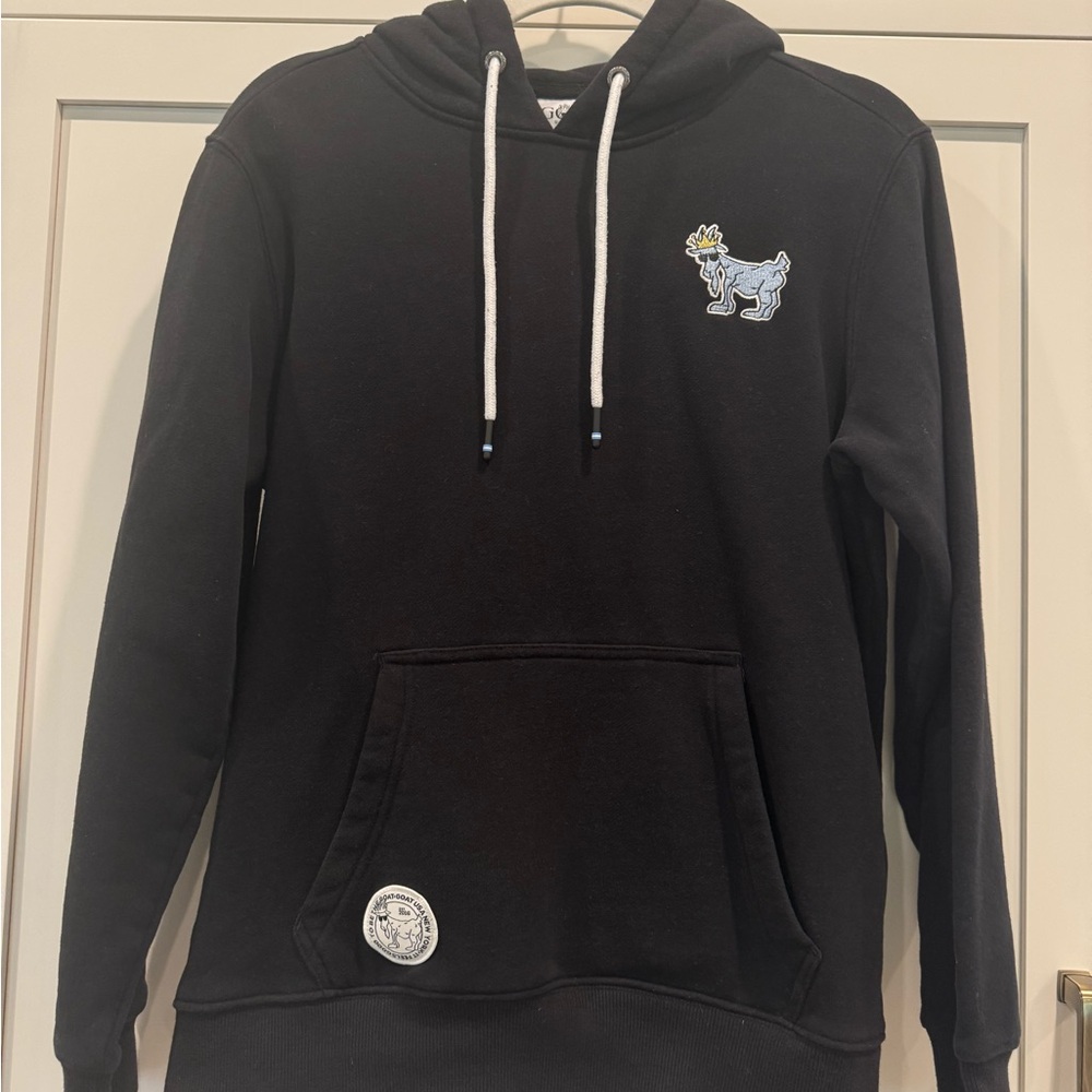 GOAT USA Black Hoodie with Embroidered GOAT